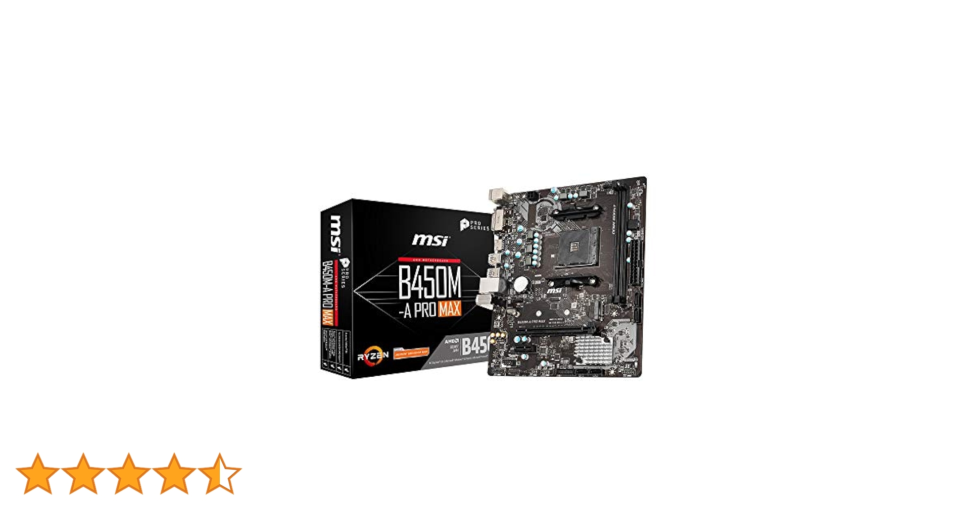 Amazon.co.jp: MSI B450M-A PRO MAX M-ATX マザーボード [AMD